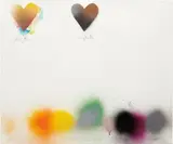 Jim Dine, Untitled (Left Right) VI, 1970, airbrush and charcoal on paper