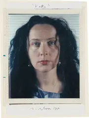 Kiki (Maquette) by Chuck Close, 1992, Polaroid polacolor photograph, tape, and ink, mounted to foam-core, offered Mar 2013