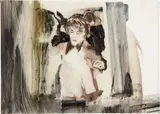 Hernan Bas, Nick, Dancing in Berlin, 2002, water-based oil on vellum