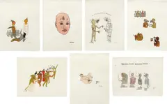 Seven Works: Untitled by Marcel Dzama, 1997-2003, ink and watercolor on paper, sold Mar 2013