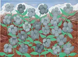 Ion Birch, Alphabet, 2000, gouache on paper