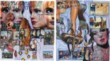 Thomas Hirschhorn, Two Works: i) North Gate; ii) North Blast, 2004, collage and ink on paper in plastic laminate sheet