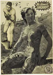Untitled by Dr Lakra, 2003, ink on vintage magazine, offered Mar 2013