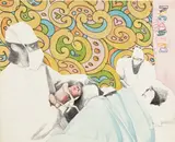 Rob Thom, Precious (Birth), 2004-2005, collage, graphite, charcoal, and watercolor on found paper