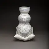Elif Uras, Ottoman Belly, 2010, polychrome underglaze on quartz, in two parts