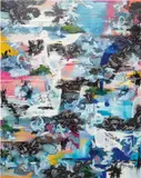 Suling Wang, Blue Dew, 2004, acrylic and oil on canvas
