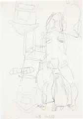Untitled by Georg Baselitz, 1989, graphite on paper, sold Mar 2013