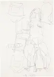 Georg Baselitz, Untitled, 1989, graphite on paper