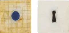 Robert Therrien, Two Works: Untitled, 1988, i) ink and watercolor on paper; ii) graphite and watercolor on paper