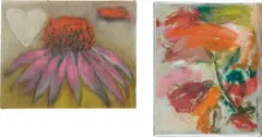Two Works: Untitled by Ross Bleckner, 1996, oil and mixed media on canvas, sold Mar 2013