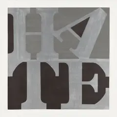 When the Word is Hate by D*Face, 2007, acrylic on linen, sold Mar 2013