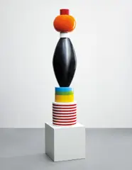“Menta” totem by Ettore Sottsass, circa 1986, Glazed earthenware, plastic laminate-covered particle board, sold Mar 2013