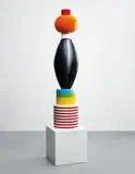 “Menta” totem by Ettore Sottsass, circa 1986, Glazed earthenware, plastic laminate-covered particle board, sold Mar 2013