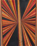 Mark Grotjahn, Butterfly (Black, Red, Orange)
