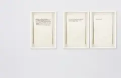 Untitled (3 Text Pieces) by Jean-Michel Basquiat, 1982, ink on paper (in 3 parts), offered Mar 2013