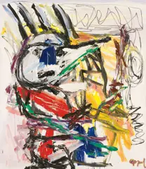 Personage by Karel Appel, 1983, oil on canvas, offered Mar 2013