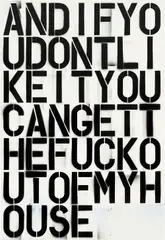 Christopher Wool, And If, 1992, enamel on aluminum