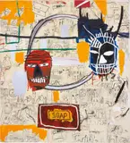 Untitled (Soap) by Jean-Michel Basquiat, 1983-84, acrylic, oil stick, paper collage on canvas, offered May 2013