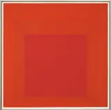 Josef Albers, Study for Homage to the Square: Signal, 1966, oil on canvas on Masonite