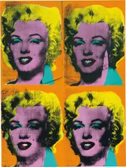 Andy Warhol, Four Marilyns, 1962, acrylic, silkscreen ink, pencil on linen