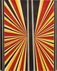 Butterfly by Mark Grotjahn, 2002, colored pencil on paper, sold May 2013