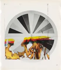 Untitled by Wade Guyton, 2006, Epson Durabrite inkjet on book page, sold May 2013