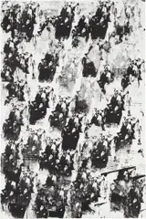 Andisheh Avini, Untitled, 2009, acrylic and silkscreen ink on canvas
