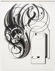 Tauba Auerbach, B, 2005, ink on paper