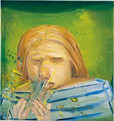 Dana Schutz, Sneeze, 2002, oil on canvas
