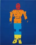 Andy Warhol, Flash Sharivan Robot, 1983, synthetic polymer and silkscreen ink on canvas