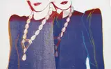 Andy Warhol, Fashion - Two Female Torsos with Necklaces, circa 1983, synthetic polymer paint and silkscreen ink on canvas