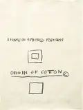 Untitled (Origin of Cotton) by Jean-Michel Basquiat, 1981, oil stick on paper, sold May 2013
