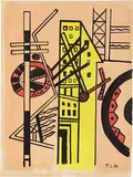 Fernand Léger, Untitled (for Arthur Rimbaud Illuminations), 1950, gouache on paper