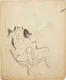 Willem de Kooning, Study for Seated Woman