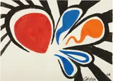 Flower Seeds by Alexander Calder, 1968, gouache on paper, sold May 2013