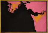 Robert Motherwell, Untitled (Black Ochre Pink), 1977-79, acrylic on canvas