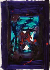 Untitled by Sam Francis, 1979, acrylic on paper, sold May 2013