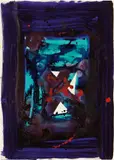 Sam Francis, Untitled, 1979, acrylic on paper