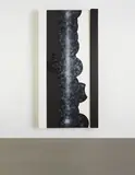Jack Goldstein, Untitled, 1985, acrylic on canvas, in 3 parts