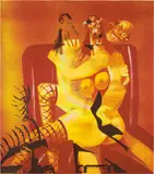George Condo, Double Seated Couple, 2006, silkscreen ink on paper