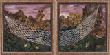 Natalia Nesterova, Hammock, 1989, diptych: oil on canvas