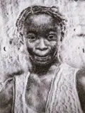 Valentine, The Fastest from The Sugar Children Series by Vik Muniz, 1996, gelatin silver print, sold May 2013