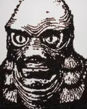 Creature from the Black Lagoon from Pictures of Caviar by Vik Muniz, 2004, Chromogenic print, sold May 2013