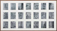 Inscription Suite by Sterling Ruby, 2006, 21 lambda prints, mounted in matted frame, sold May 2013