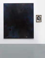Thomas Zipp, A. World Health. Mental Health, 2008, mixed media and oil on canvas, Xerox photo