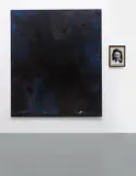 Thomas Zipp, A. World Health. Mental Health, 2008, mixed media and oil on canvas, Xerox photo