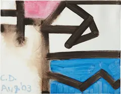 Untitled by Carroll Dunham, 2003, acrylic on canvas, sold May 2013