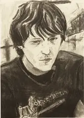 Elliott 1969-2003 by Elizabeth Peyton, 2003, charcoal on paper, sold May 2013