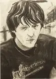 Elizabeth Peyton, Elliott 1969-2003, 2003, charcoal on paper