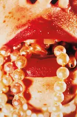 Bullet by Marilyn Minter, 2003, c-print, sold May 2013